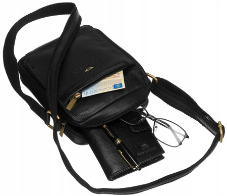 Städtische Herren Umhängetasche aus Leder – Peterson