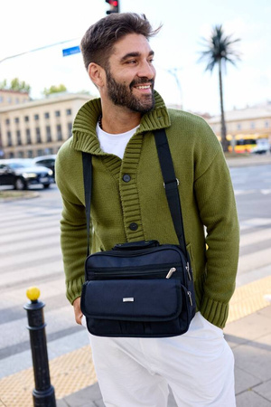 Geräumige Herren Tasche aus strapazierfähigem Polyester – Peterson