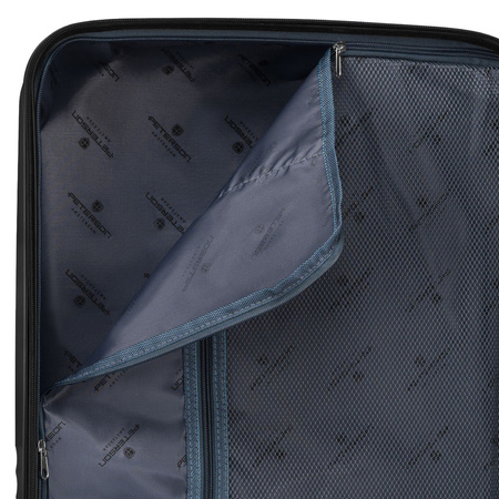 Peterson Koffer-Set aus ABS-Kunststoff in Schwarz