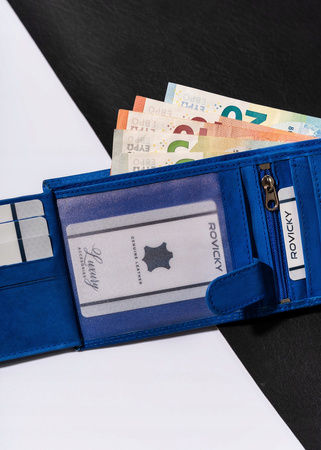 Große Herren Geldbörse aus Leder, Querformat – Always Wild