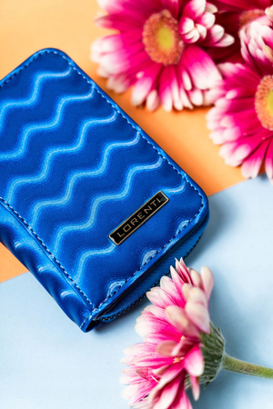 Kleine Damen Geldbörse aus Leder mit Wellenmuster – Lorenti