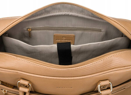 Business Tasche aus Öko-Leder mit Schlangenlederprägung – Peterson