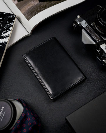 Voll ausgestattete Herren Geldbörse aus Glattleder mit RFID – Rovicky