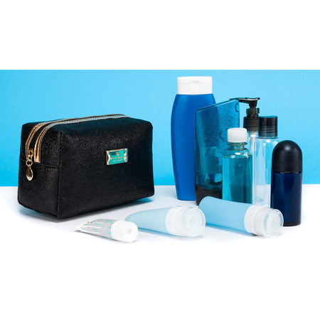 Kompakte Glitzer-Kosmetiktasche für Reisen – Peterson