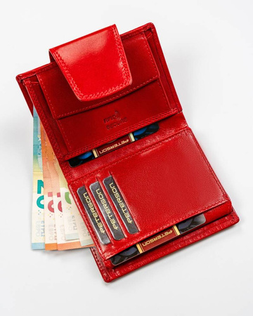 Damen Geldbörse aus Leder mit Druckverschluss – Peterson