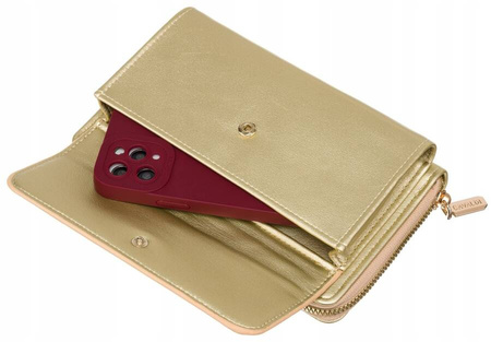 Mini Damen Umhängetasche-Geldbörse 2-in-1 mit abnehmbarem Riemen – 4U Cavaldi