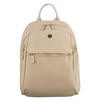 Kleiner Damen-Rucksack aus Polyester in Ecru, ein Hauptfach – Peterson