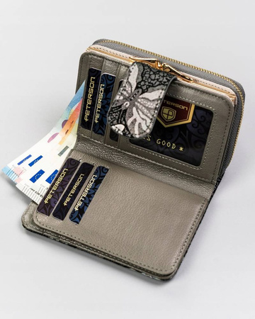 Damen Geldbörse aus Leder mit RFID-Schutz – Peterson