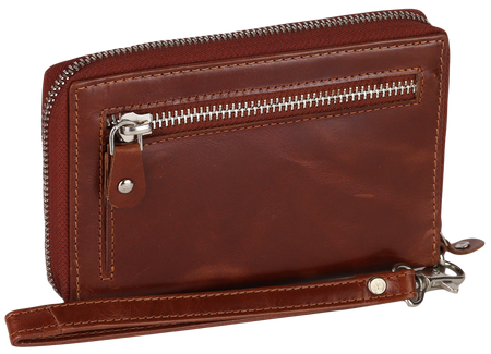 Etui-Geldbörse für Karten aus Echtleder