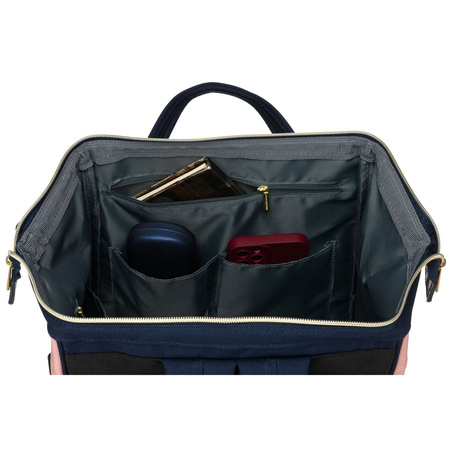 Zweifarbiger Damen Rucksack mit Laptopfach, ideal für Handgepäck – Peterson