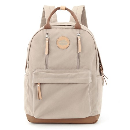 Modischer Beiger Rucksack mit Laptopfächern – Himawari