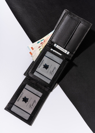 Herren Geldbörse aus Leder in horizontalem Format ohne Verschluss – Always Wild