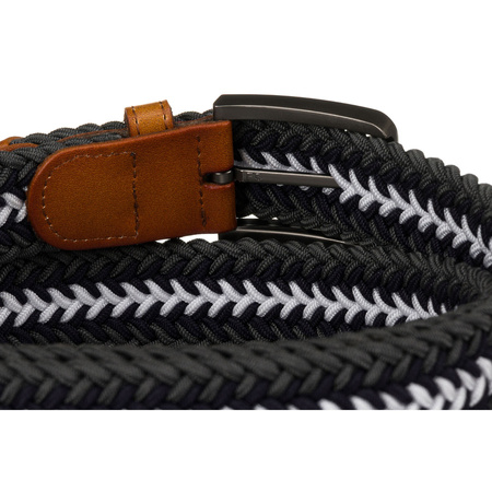 Herren Gürtel aus Synthetikmaterial in Grau- und Weißtönen – Peterson