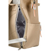 Reisefreundlicher Damen Rucksack aus Polyester in Beige mit verstellbaren Trägern – Peterson
