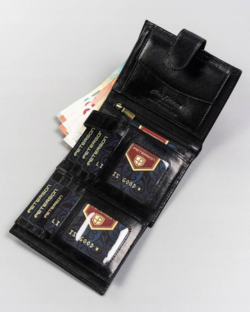 Große Herren Geldbörse mit Druckknopfverschluss – Peterson