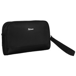 Elegante Herren Gürteltasche aus Polyester & Öko-Leder in Schwarz – Peterson