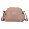 Rosa Damen-Umhängetasche aus Nylon mit Reißverschluss und Magnetverschluss – Peterson
