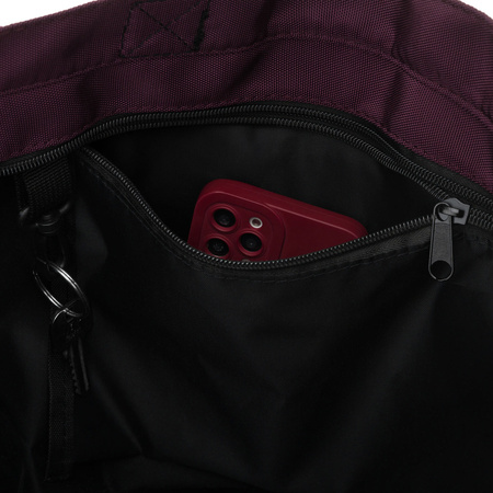 Große, violette Damen-Shopper-Tasche an bequemen Griffen und einem abnehmbaren Gürtel – Peterson