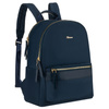 Zweifach unterteiltes, marineblaues Damen-Rucksack aus Polyester - Peterson