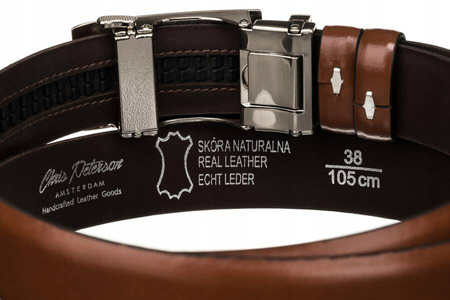 Herren Gürtel mit Automatikschließe aus echtem Leder – Peterson