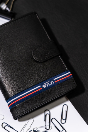Herren Geldbörse aus Leder mit Druckknopf – Always Wild