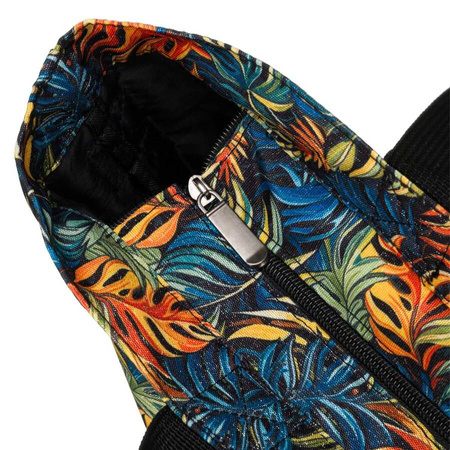 Geräumige Damen Shopper Tasche mit tropischem Muster – Rovicky