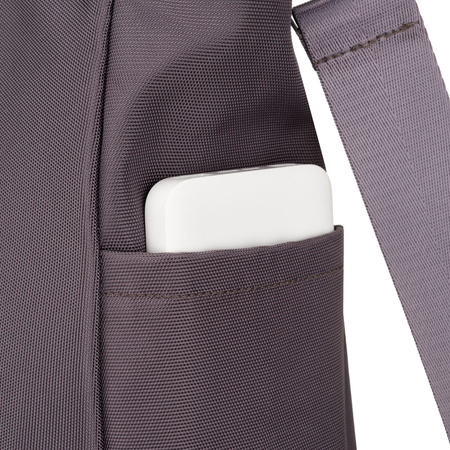 Geräumige Damen-Handtasche in Grau mit einem Laptopfach aus Polyester – Peterson