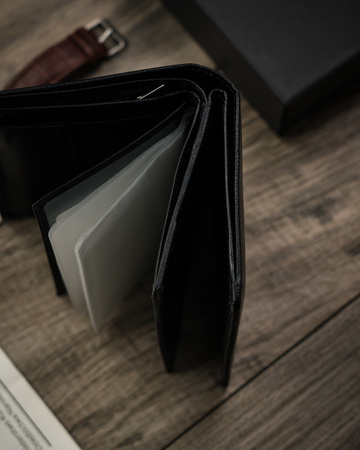 Große Herren Geldbörse aus Öko-Leder für Dokumente – Cavaldi