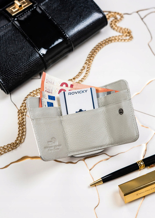 Kleine, elegante Damen Geldbörse aus echtem Leder – Lorenti