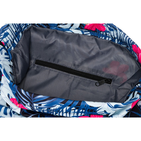 Turnbeutel aus Polyester mit modischem Pflanzenmuster – Peterson