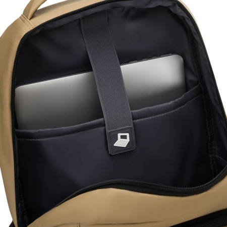 Großer Khaki-Reise-Rucksack mit Laptopfach, zweifach unterteilt – Peterson