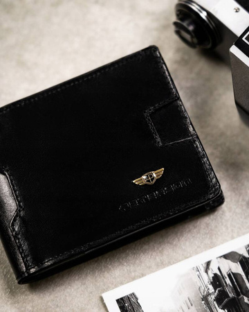 Geschenkset: Herren Geldbörse aus Leder, Etui und Schlüsselanhänger – Peterson