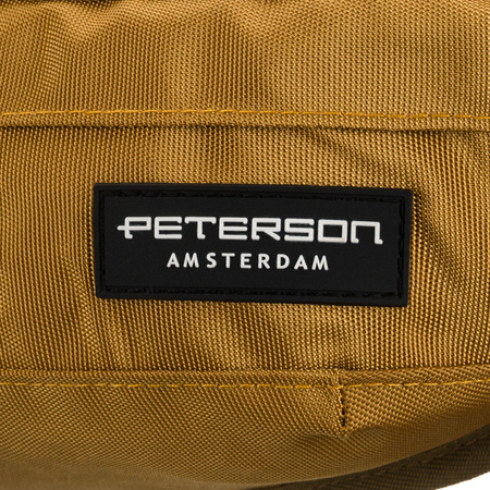 Praktische, gelbe Polyester-Bauchtasche mit Reißverschluss – Peterson
