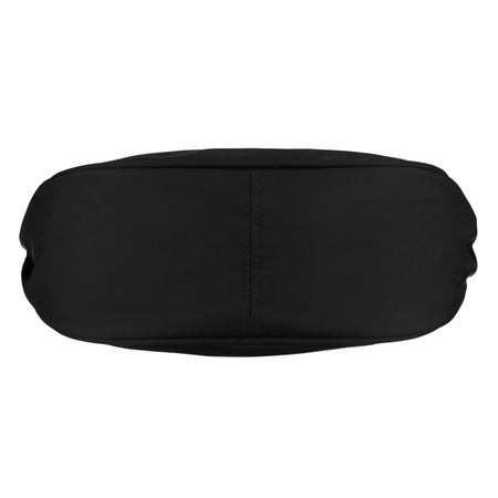 Schwarze Damen-Umhängetasche aus Polyester, ein Hauptfach mit Außenfach - Peterson