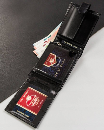 Herren Geldbörse querformat aus echtem Leder – Peterson