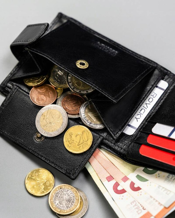 Geschenkset: Herren Geldbörse aus Leder und Schlüsselanhänger – Rovicky