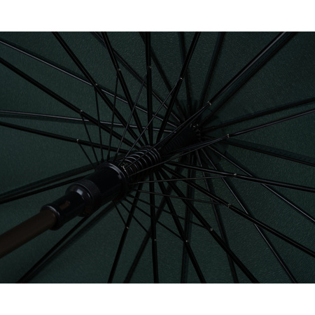 Eleganter, grüner Regenschirm mit großer Spannweite – Peterson