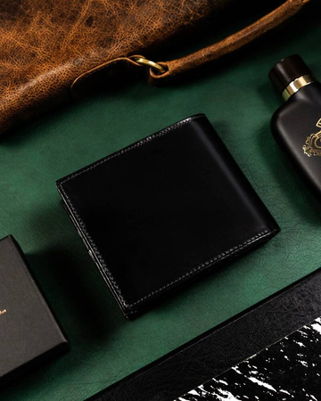 Große Herren Geldbörse aus Leder ohne Verschluss – Rovicky