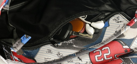 Damen Umhängetasche aus Stoff mit Klappe – Loren