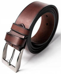 Klassischer Herren Ledergürtel mit Zierlöchern – Rovicky