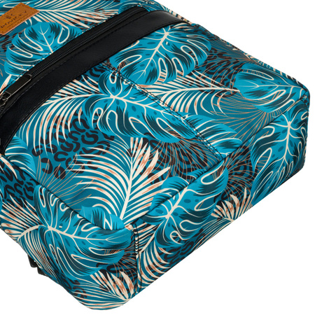 Multicolor Damen City Rucksack mit Pflanzenmuster – Rovicky