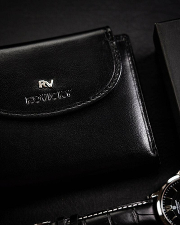 Damen Geldbörse aus Leder mit Druckknopf – Rovicky