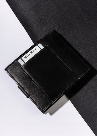 Klassische, horizontale Herren Geldbörse aus echtem Leder – Always Wild