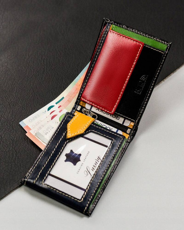 Kleine Herren Geldbörse aus echtem Leder – Rovicky