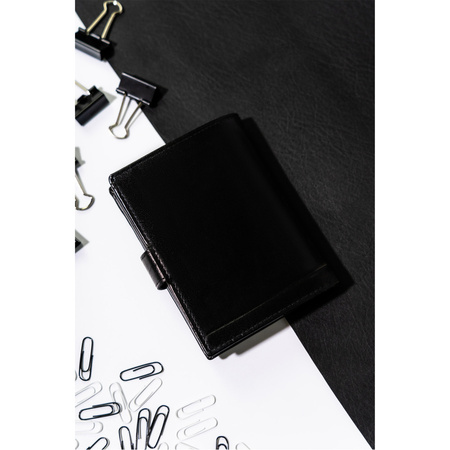 Kompakte Herren Geldbörse für Karten aus Echtleder – Rovicky