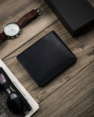 Herren Geldbörse aus Leder mit geprägter Front – Buffalo Wild