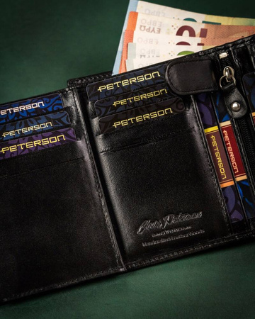 Geschenkset: Herren Geldbörse aus Leder und Schlüsselanhänger – Peterson