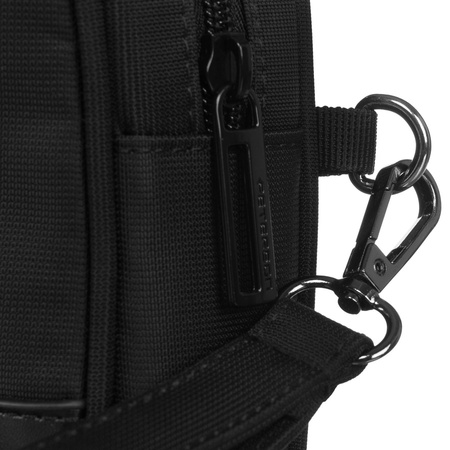 Herren Handtasche aus Polyester & Öko-Leder in Schwarz – Peterson