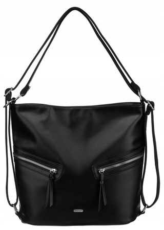 Klassische, geräumige Damentasche aus Öko-Leder – Rovicky