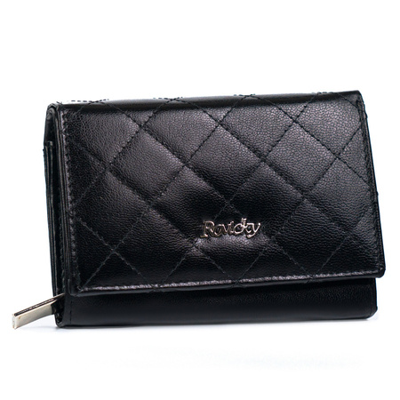 Damen Geldbörse aus Leder mit Druckverschluss – Rovicky